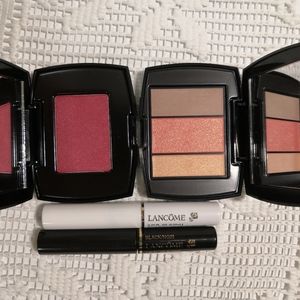 lancome mascara/base/blush/face palette